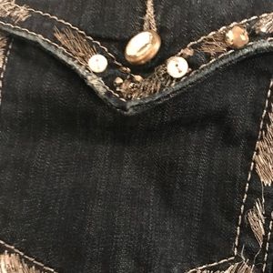 Miss Me crops w/Rhinestone